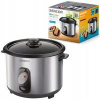 Garnek do gotowania ryżu warzyw RYŻOWAR 2800ml 1000W srebrny Sencor 2800SS