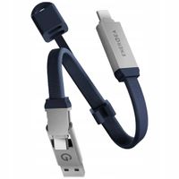 KABEL USB-C DO USB-C/USB-A 60W 15CM ENERGEA SHEATH KEY