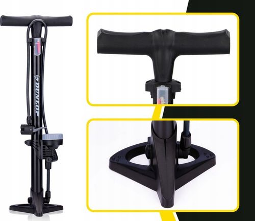 POMPKA ROWEROWA z MANOMETREM do Roweru Podłogowa Samochodowa DUNLOP na Arena.pl