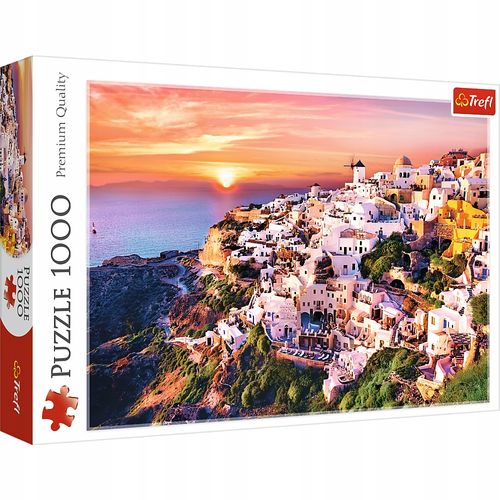 Puzzle 1000 ZACHOD SLONCA NAD SANTORINI 10435 na Arena.pl
