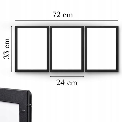 OBRAZY BOHO ZESTAW 3 PLAKATÓW W RAMIE DEKORACJE DO SALONU SYPIALNI na Arena.pl