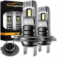 Żarówki LED H7 Homologacja 60W 16000LM 6500K +1000% canbus Mocne 2 szt.