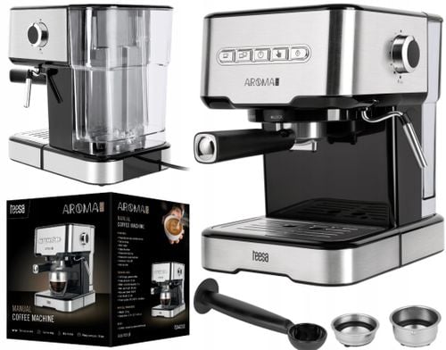 Kolbowy Ekspres Ciśnieniowy Teesa Aroma 450 850 W Srebrny/Szary na Arena.pl