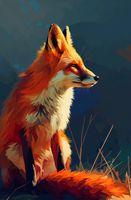 Plakat 53x81cm Spojrzenie Lisicy