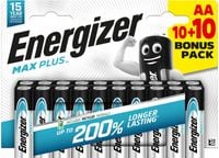 20 x baterie AA / LR6 Energizer Max Plus (blister)