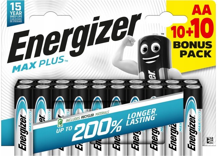 20 x baterie AA / LR6 Energizer Max Plus (blister) zdjęcie 1
