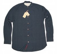 Knowledgecotton letnia koszula Slim Fit stójka _ L