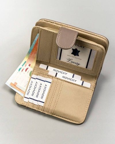 duży, pojemny portfel damski ze skóry ekologicznej - 4u cavaldi na Arena.pl