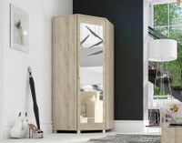 Szafa narożna z lustrem 80/80 sonoma, 5 kolorów