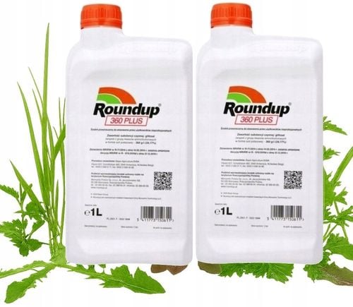 Roundup 360 SL PLUS 2x1L BAYER RANDAP glifosat, na wszystkie chwasty, na Arena.pl