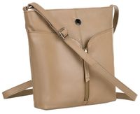 skórzana listonoszka damska na regulowanym pasku - peterson