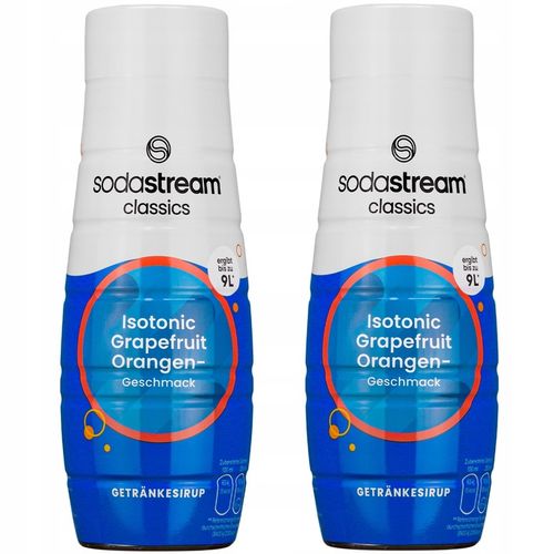 2x SYROP SODASTREAM IZOTONIK GREJPFRUT POMARAŃCZA KONCENTRAT 440ML na Arena.pl