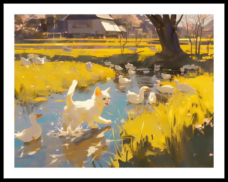 Plakat 65x50cm Słońce na Wsi zdjęcie 3