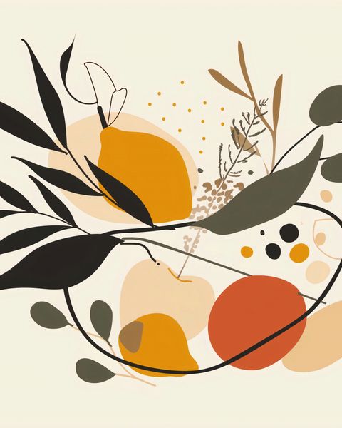 Plakat 40x50cm Botaniczny Wir zdjęcie 1