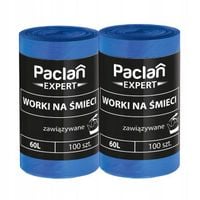 Paclan Expert Worki na śmieci zawiązywane 60 l 100 sztuk X 2