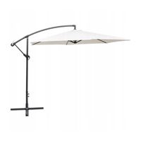 parasol ogrodowy z wysięgnikiem biały ogp03