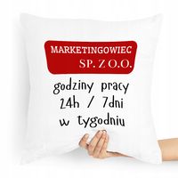 Prezent Poduszka Dla Margetingowca Marketing Z Nadrukiem Ze Zdjęciem