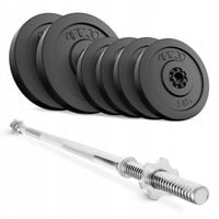 ZESTAW KULTURYSTYCZNY SZTANGA GRYF PROSTY 150 CM + OBCIĄŻENIE TALERZE 40 KG