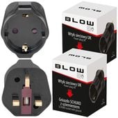 2x ADAPTER PODRÓŻNY PRZEJŚCIÓWKA UK GNIAZDO EU ANGLIA POLSKA SCHUKO