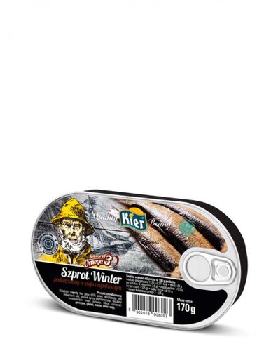 Kier Szprot Winter podwędzany w oleju rzepakowym 170g na Arena.pl