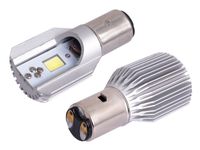 Żarówka VISION S2 (BA20d) 10-36V 6W 2x COB LED, Cool White 6000K