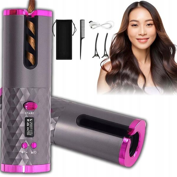 AUTOMATYCZNA LOKÓWKA DO WŁOSÓW Z POWŁOKĄ CERAMICZNĄ LCD zdjęcie 1