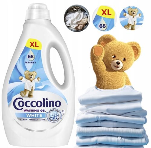 coccolino white xl żel do prania białych tkanin 68 prań 2,72l na Arena.pl