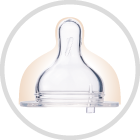 Smoczek do butelek szerokootworowych EasyStart silikonowy. Przepływ średni zdjęcie 6