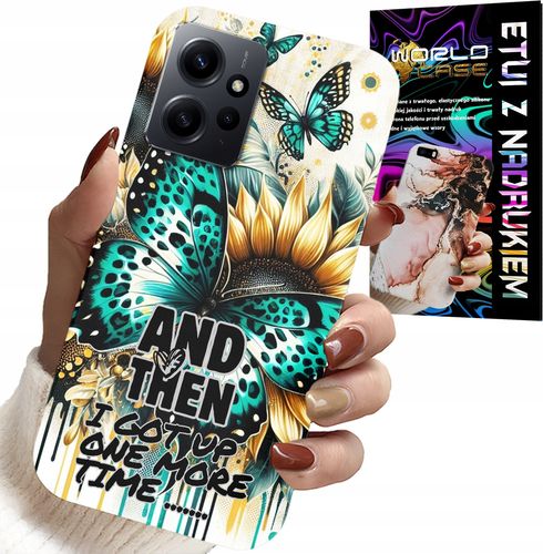 ETUI DO XIAOMI NOTE 12 4G - AND THEN I GOT UP, KOBIECE WZORY + FOLIA na Arena.pl