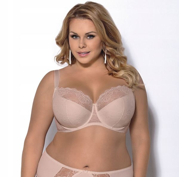 BIUSTONOSZ GORSENIA K357 BLANCA, BEŻOWY, 100E zdjęcie 4