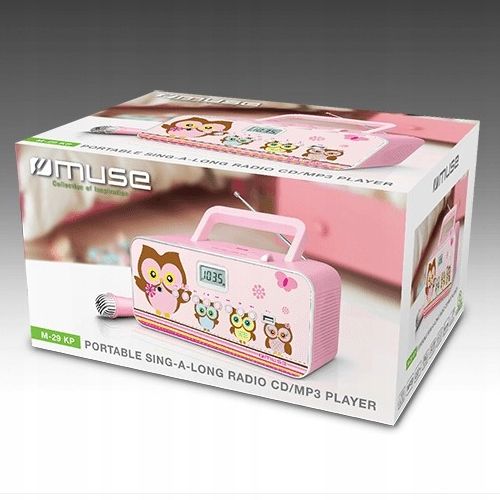 RADIOODTWARZACZ Z MIKROFONEM DLA DZIECI DZIEWCZYNKI CD USB MUSE M-29 KP zdjęcie 7