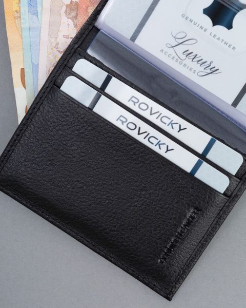 skórzane etui na karty tw-04-pdm-bp-9083 black zdjęcie 8