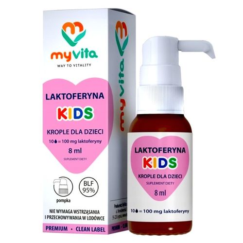 Laktoferyna KIDS krople MyVita 8ml dla  dzieci na Arena.pl