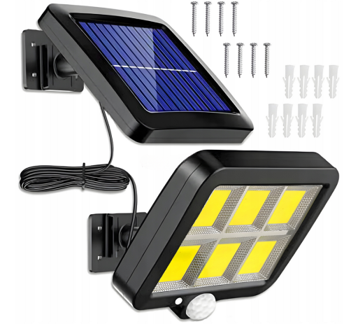 Lampa solarna 120 COB LED kabel 5m LS2 zdjęcie 4