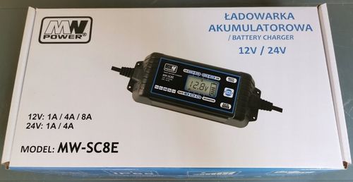 ŁADOWARKA DO AKUMULATORA 12V 24V MW-SC8E MWPower na Arena.pl