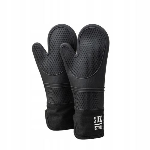 Rękawice Kuchenne Grillowe Stek Bzdur Silikonowe Żaroodporne Długie na Arena.pl