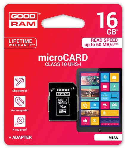 GOODRAM KARTA MICRO SD 16GB CL 10 UHS + CZYTNIK MICRO na Arena.pl