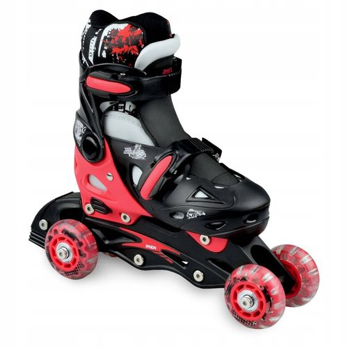 Rolko-Wrotki 3w1 Regulowane RAVEN Singer Black/Red 37-40 na Arena.pl