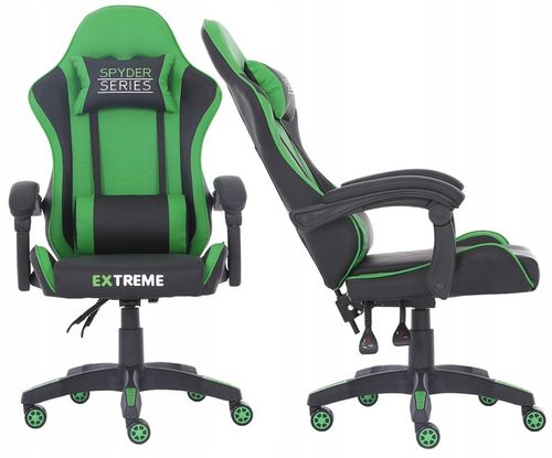 FOTEL GAMINGOWY Extreme SPYDER dla Graczy, regulowane oparcie na Arena.pl