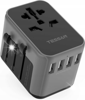 ADAPTER PODRÓŻNY NA CAŁYM ŚWIECIE 4 USB 2300W MIĘDZYNARODOWY ZASILACZ