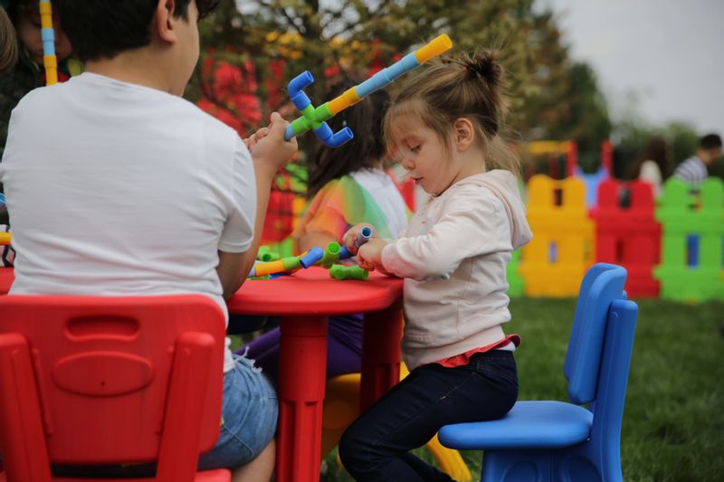klocki edukacyjne rurki King zdjęcie 3