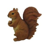 Figurka wiewiórki z orzeszkiem h19,3 cm Rzeźba Figury Wiewiórka Taras Ogród