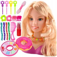 LALKA GŁÓWKA głowa lalki do czesania układania fryzur i malowania makijażu