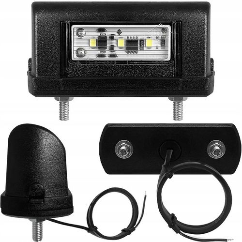 LAMPKA PODŚWIETLENIA TABLICY REJESTRACYJNEJ PRZYCZEPY 2SZT ZESTAW LEDOWA na Arena.pl