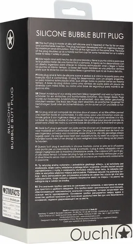 Korek analny Bubble Ouch! by shots na Arena.pl