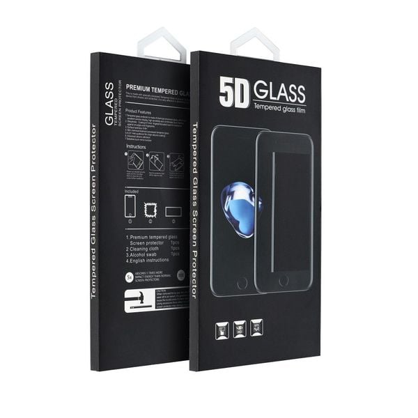 5D Full Glue Tempered Glass - do iPhone 14 Pro czarny zdjęcie 1