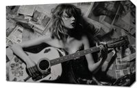 Obraz 60x40cm Młoda Gitarzystka