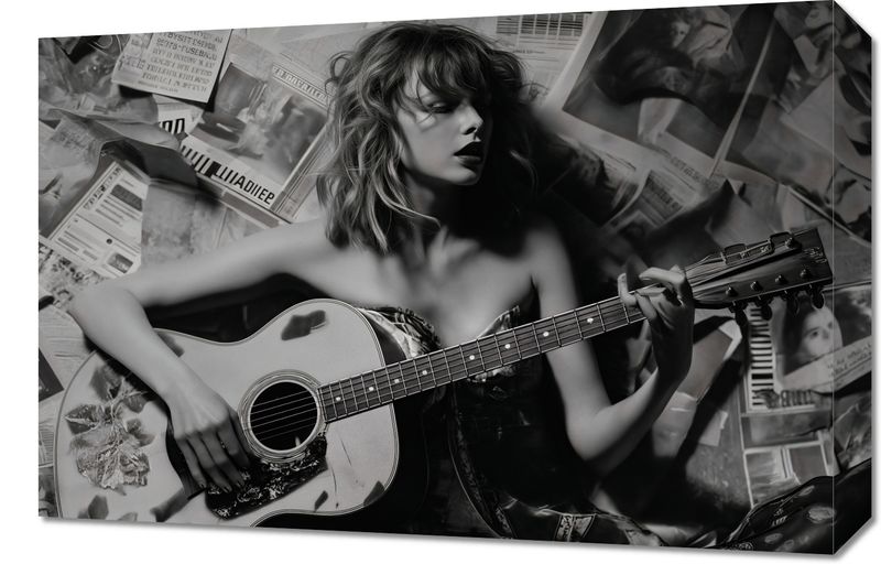 Obraz 60x40cm Młoda Gitarzystka zdjęcie 1