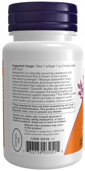 Astaxanthin 4 mg, 60 żelek zdjęcie 3