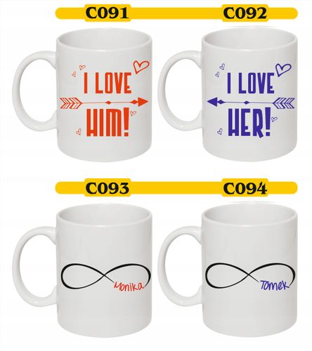 Kubki dla par prezent świąteczny dla znajomych HIT na Arena.pl